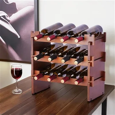 Fából készült bortároló állvány